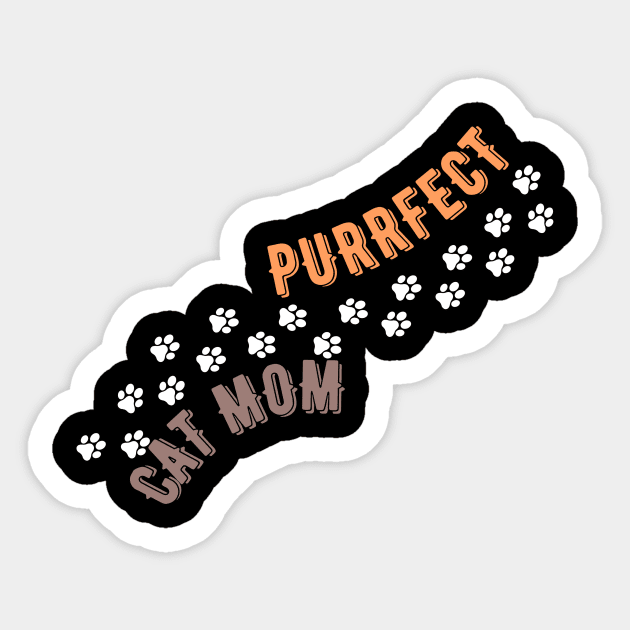 Purrfect Cat Mom Sticker by NICHE&NICHE